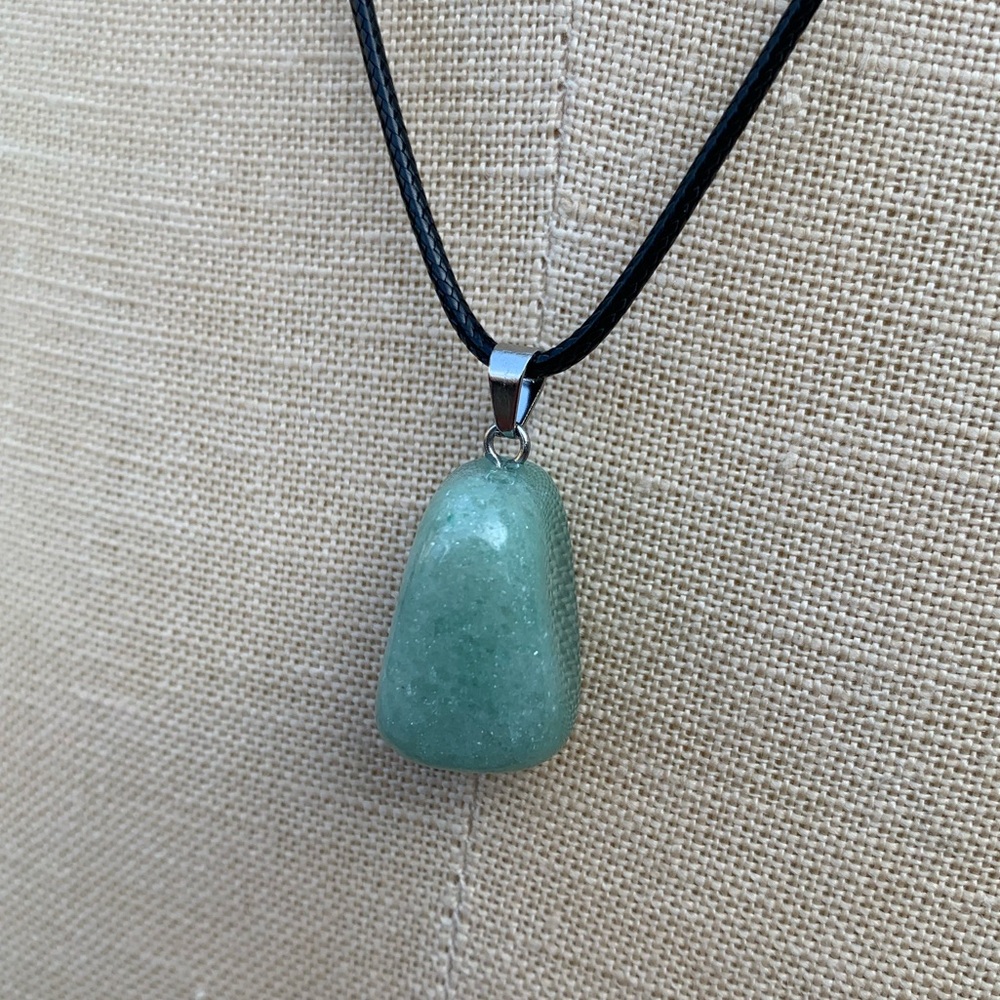 Handmade Genuine Stone Chunk Amulet Necklace - Picture 9 of 15